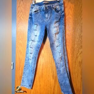 Size 11 stone wash ripped jeans